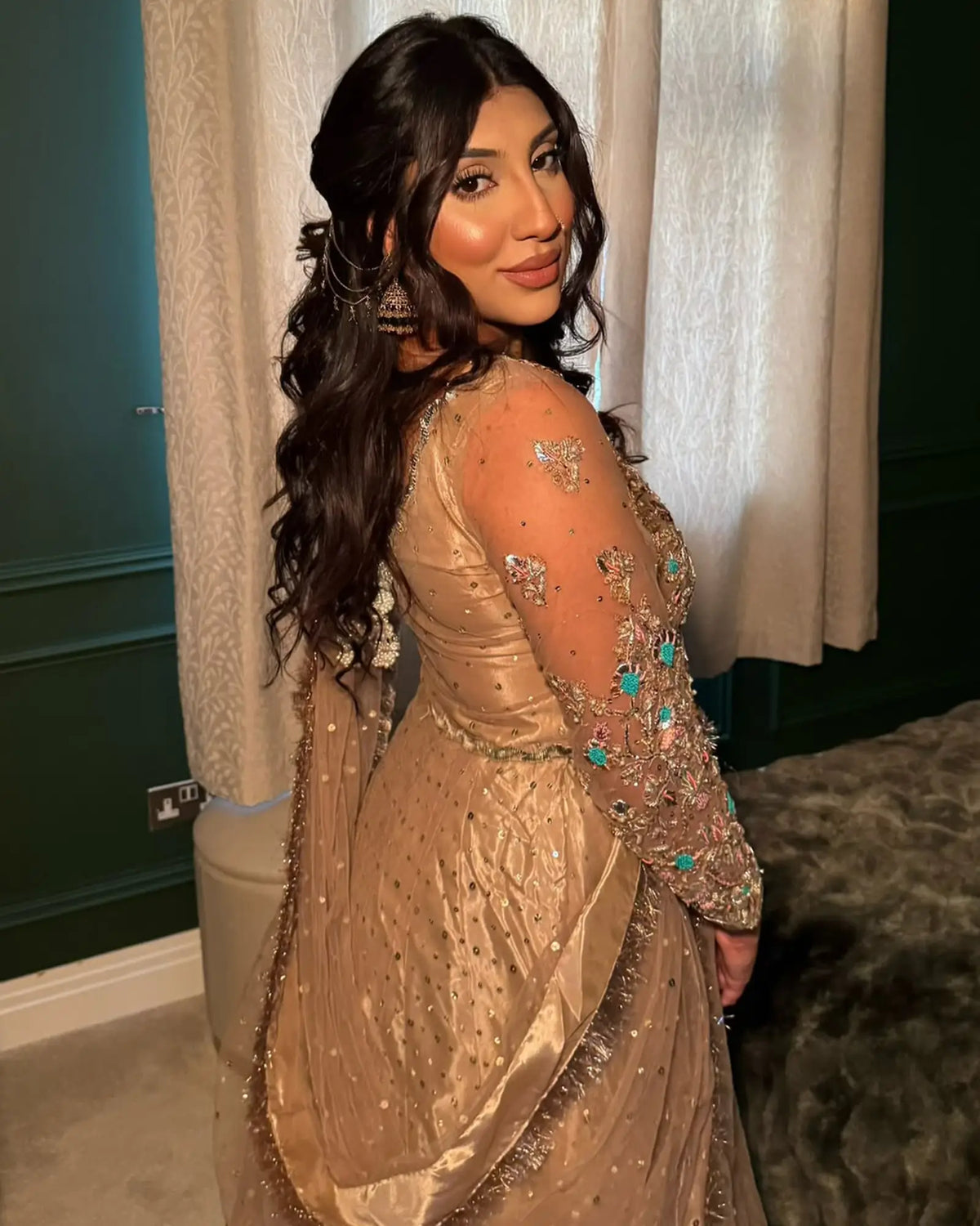 Champagne Gold Lehnga choli